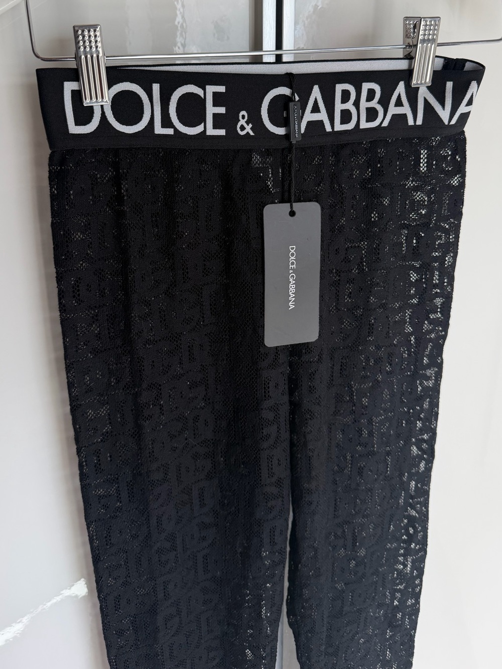Dolce & Gabbana Black Sheer Leggings - Picture 3 of 4